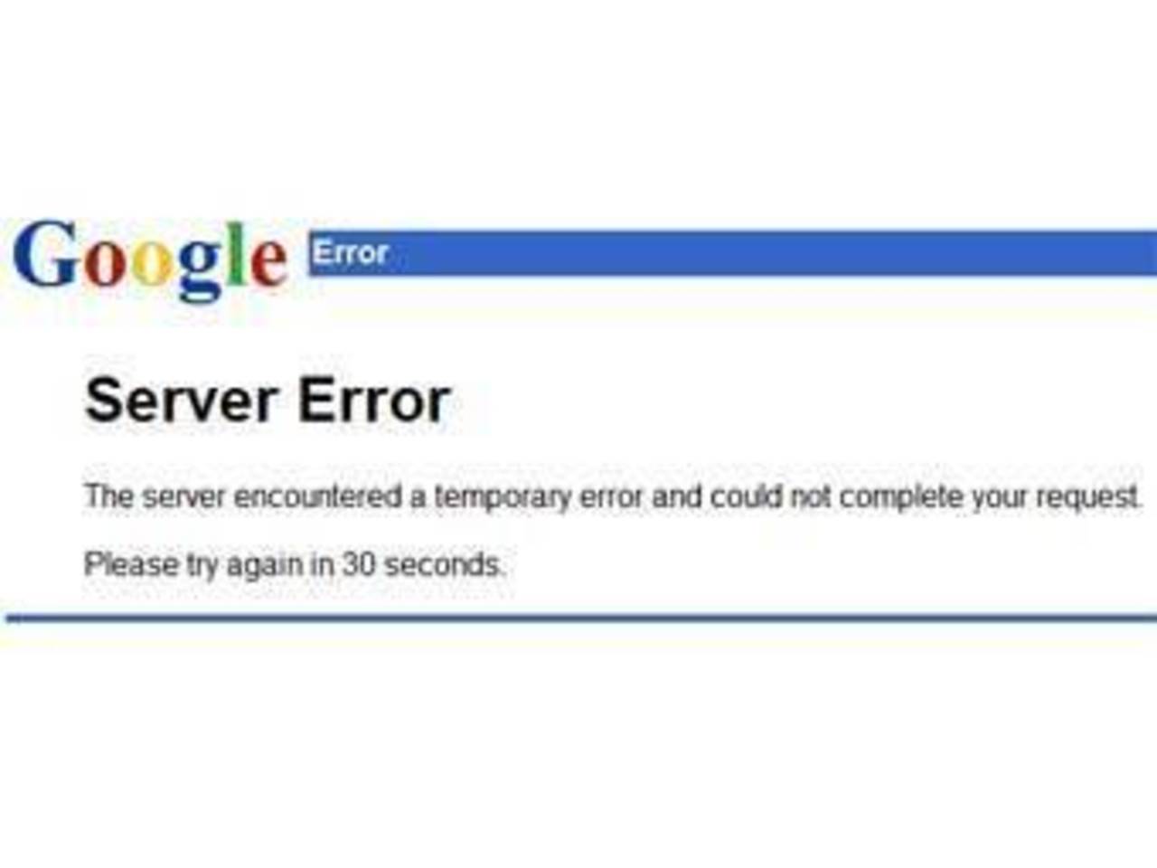 Страница с ошибкой Server Error
