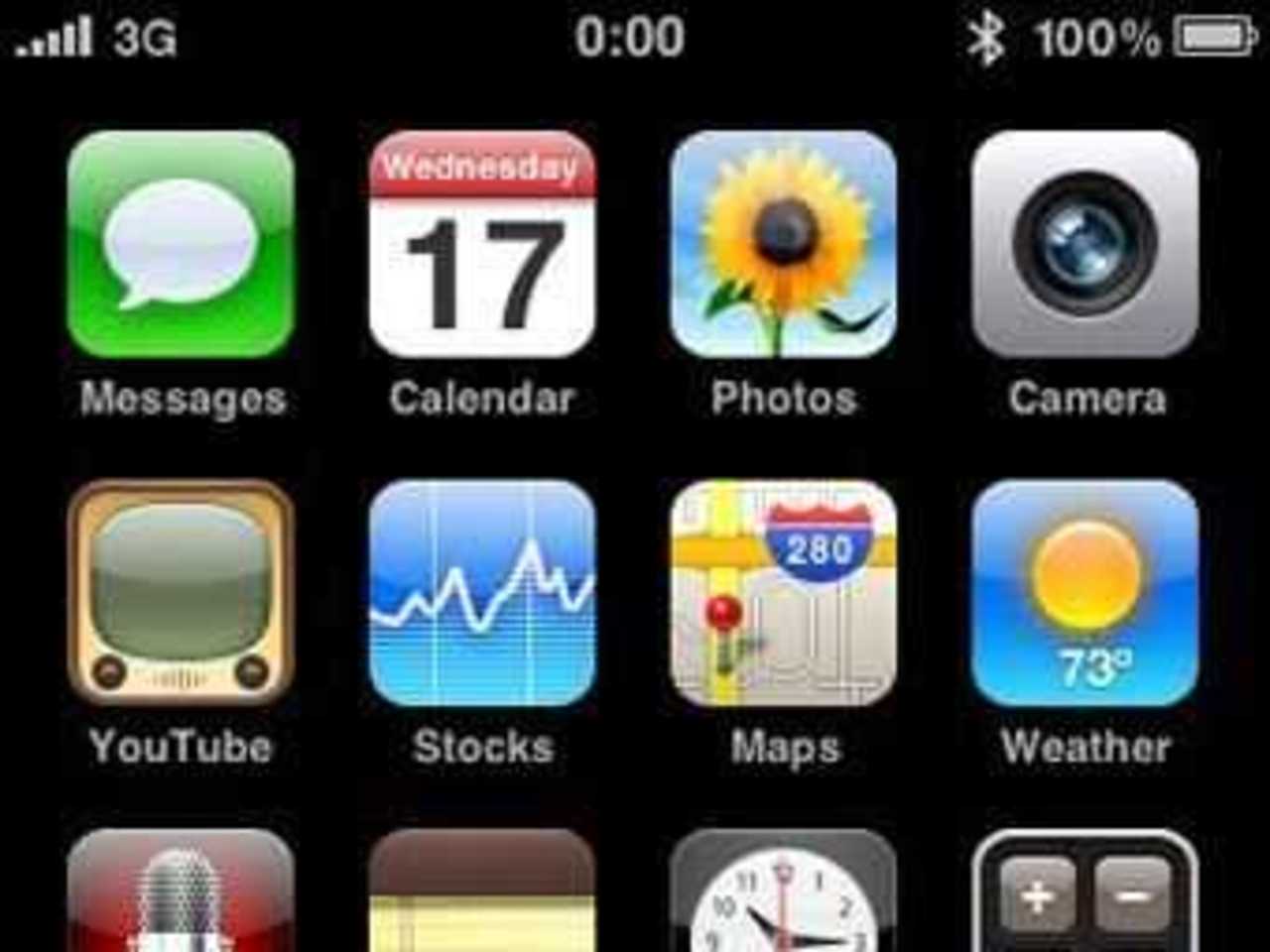 Скриншот iPhone OS