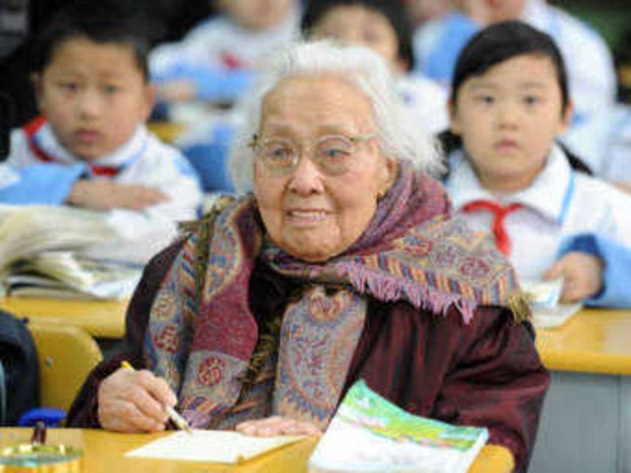 Ма Сюсиань на уроке. Фото China Free Press