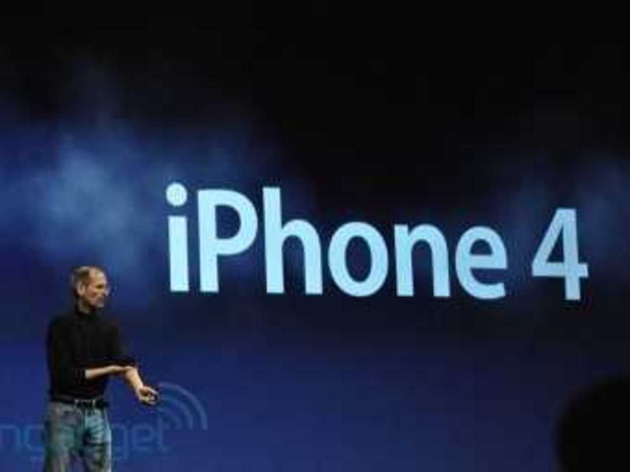 Презентация iPhone 4. Фото с сайта Engadget