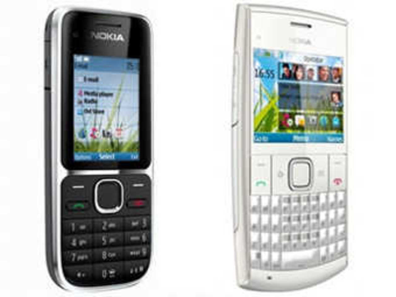 Nokia C2-01 (слева) и X2-01 (справа)