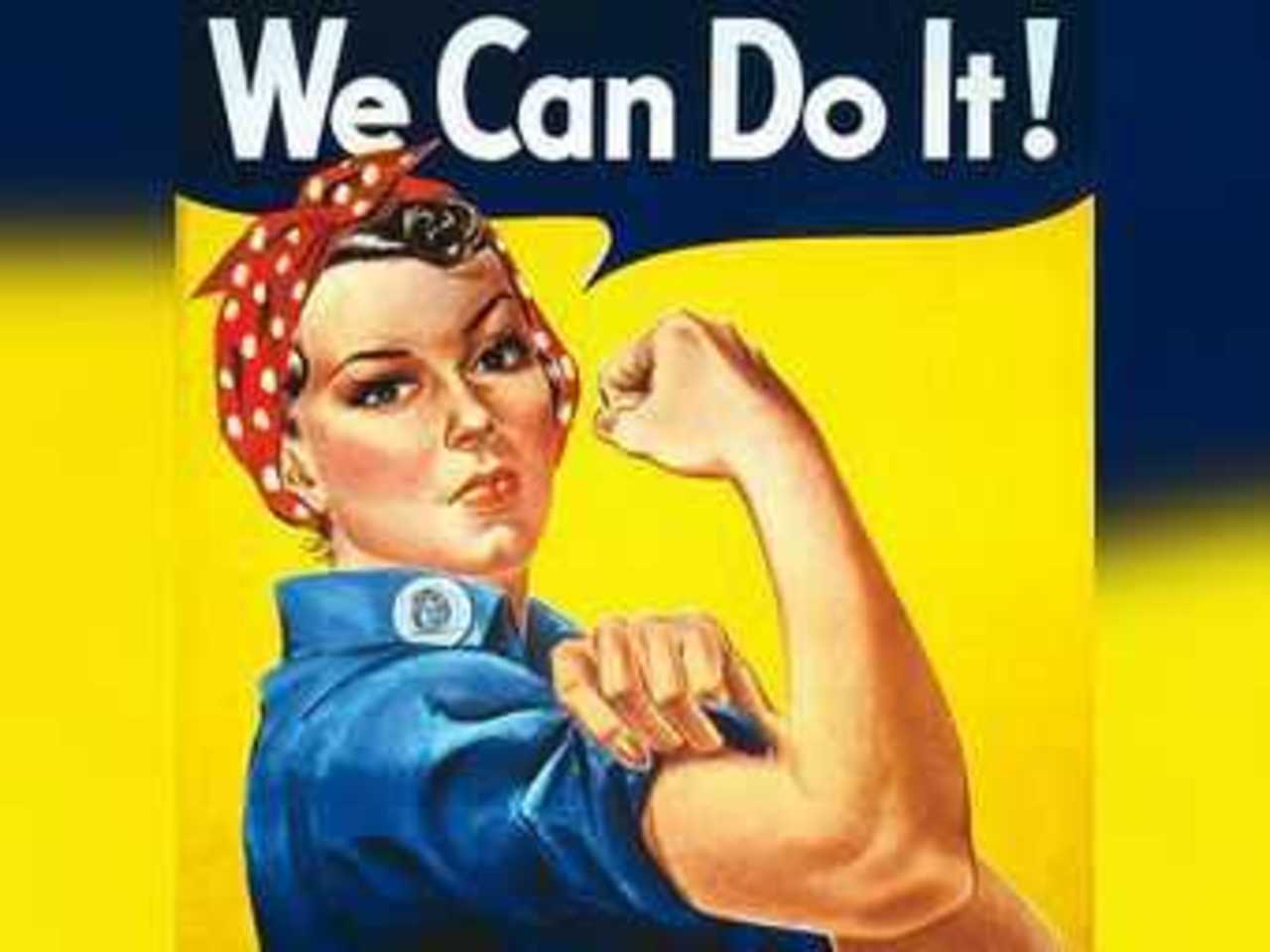 Фрагмент плаката "We Can Do It!"