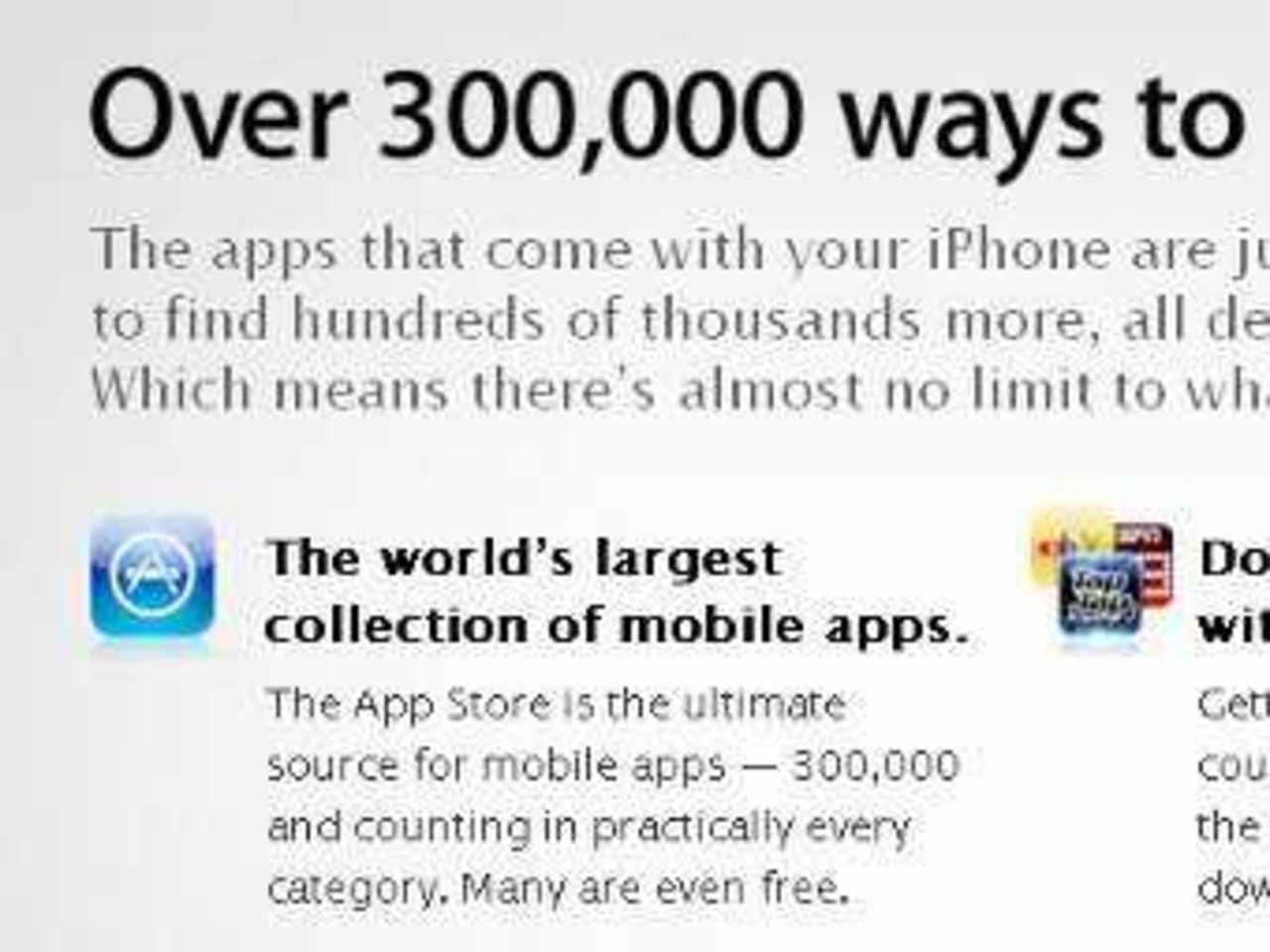 Скриншот сайта Apple
