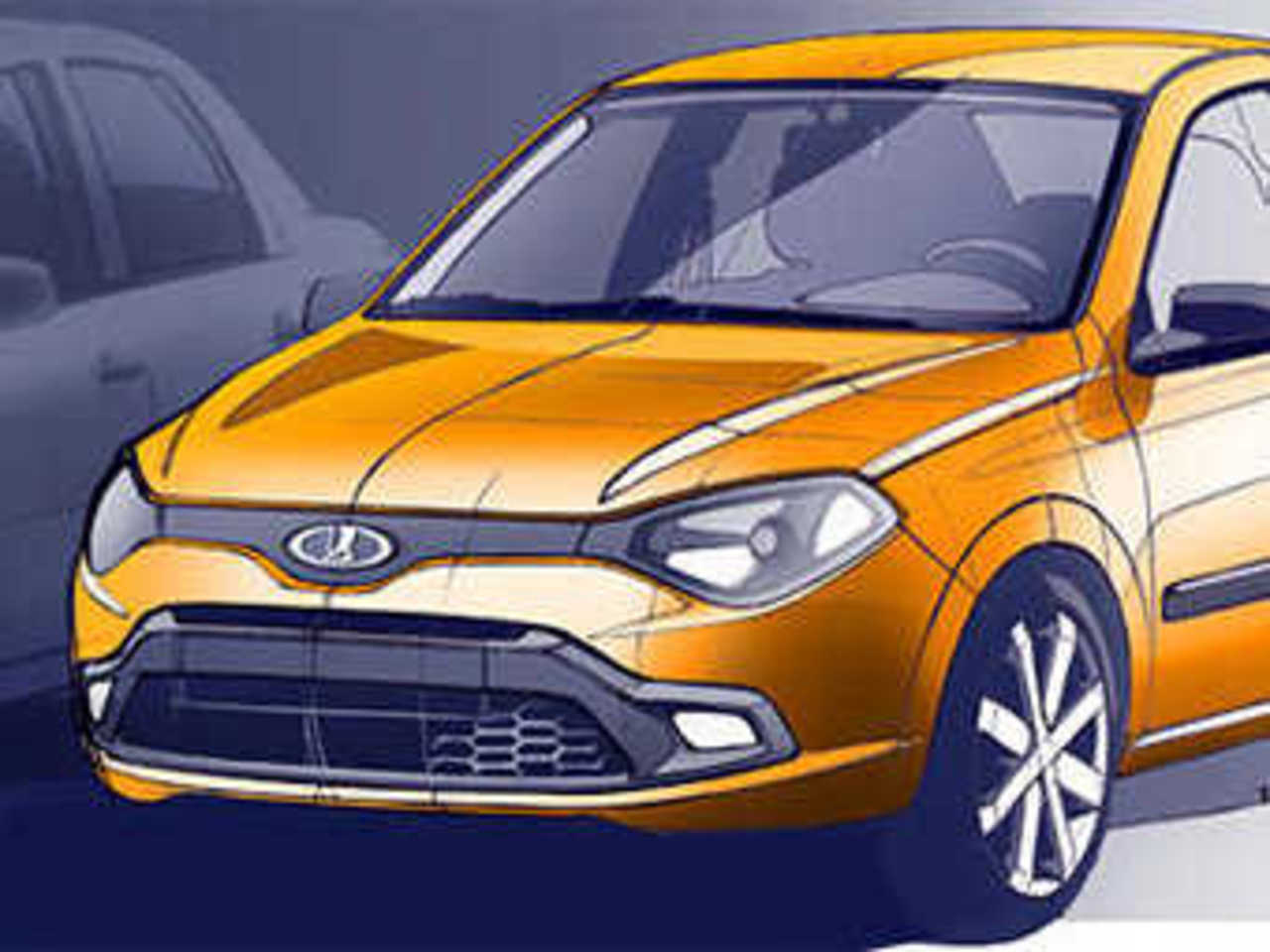 Прототип автомобиля Lada Granta. Иллюстрация с сайта lada.ru