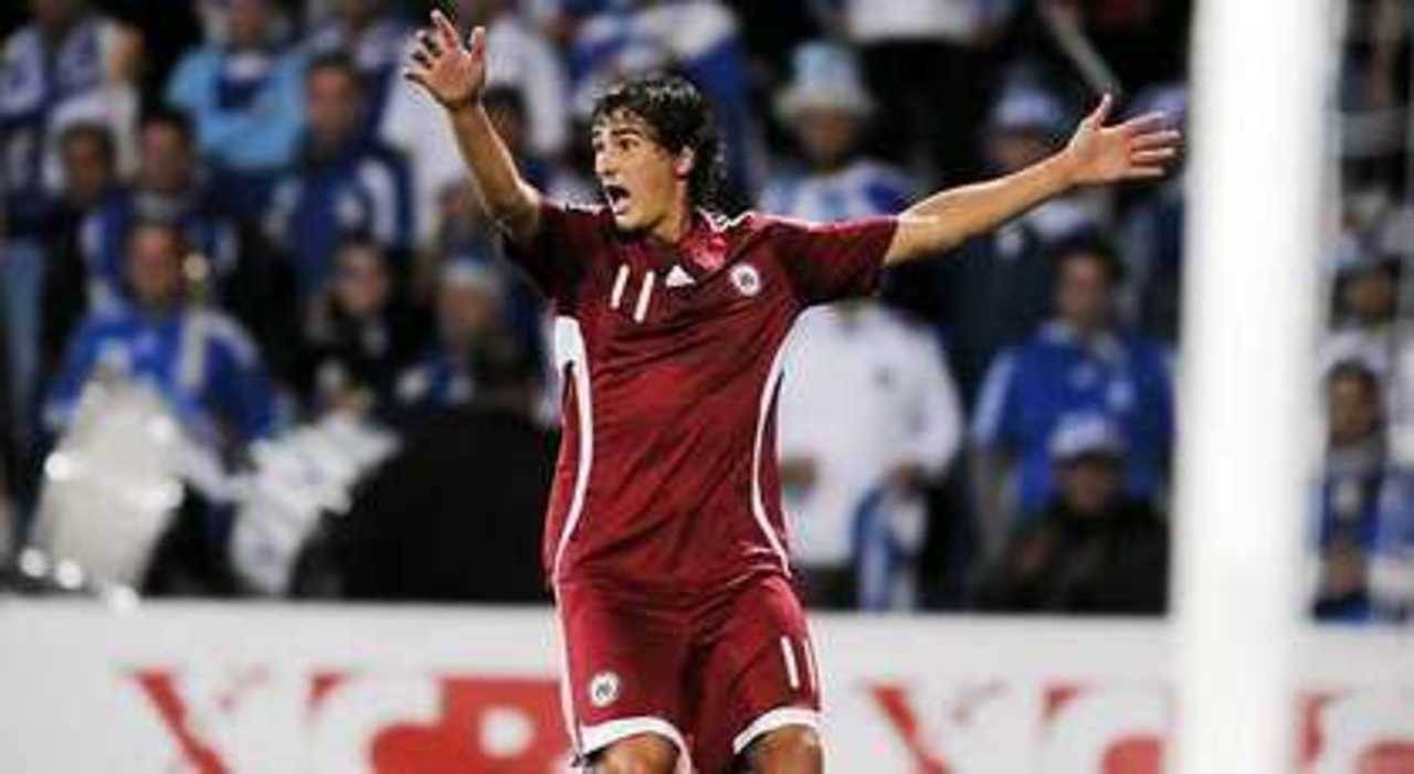 Foto: Girt Karlson, football, Latvian team