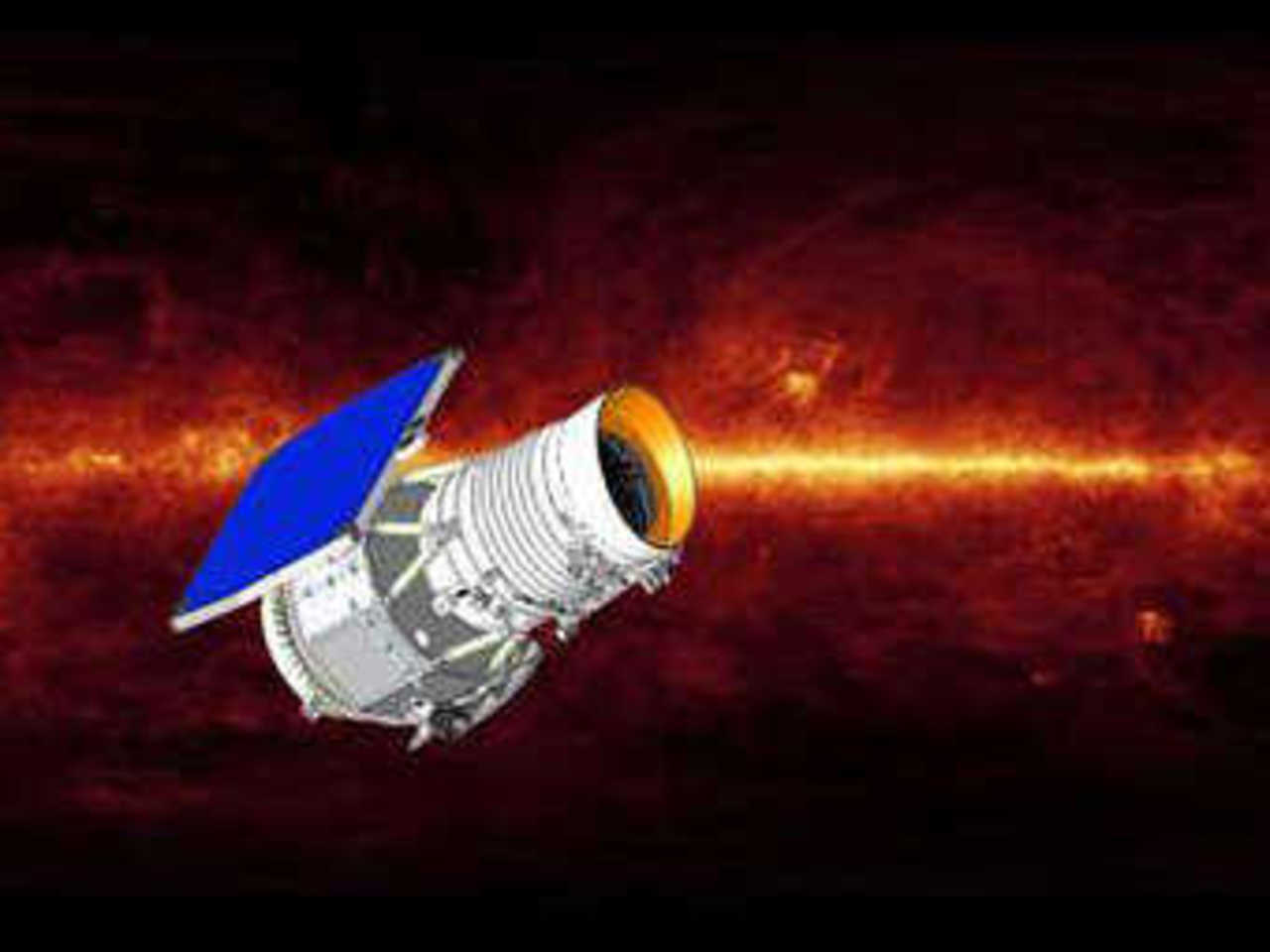 Компьютерная модель телескопа WISE. Изображение NASA/JPL