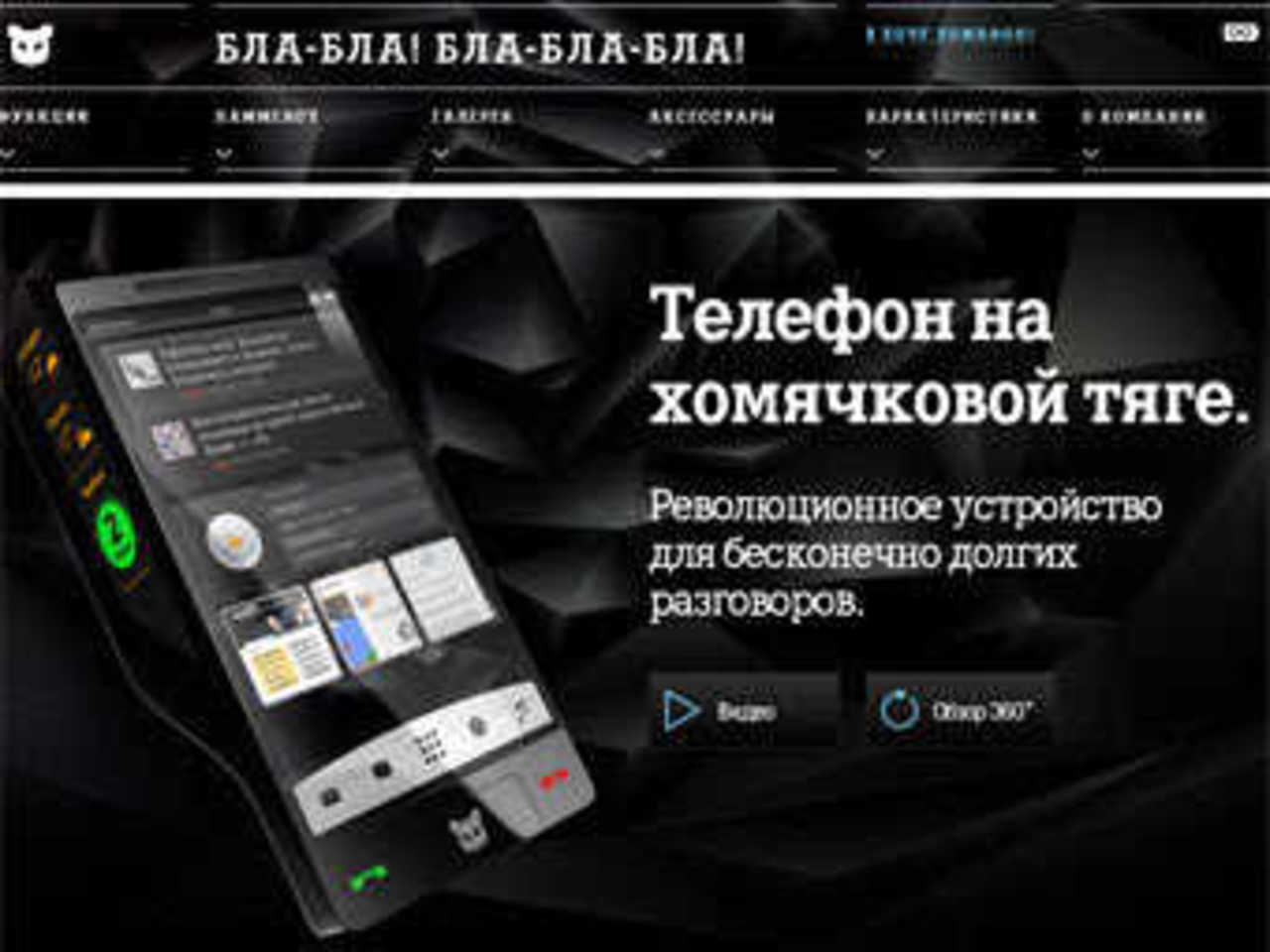 Скриншот главной страницы сайта homaphone.ru