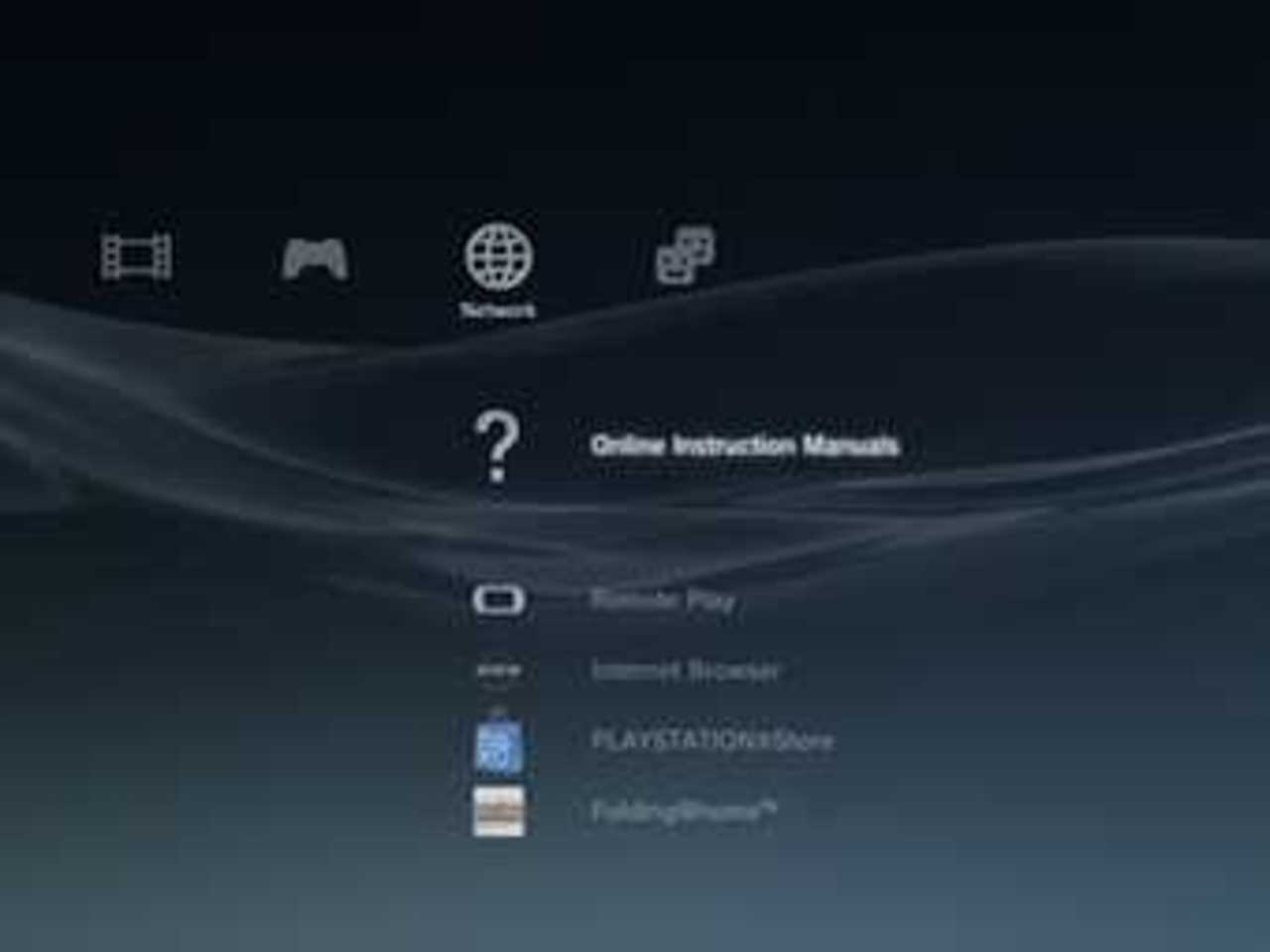 Интерфейс операционной системы PlayStation 3