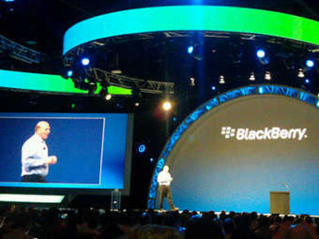 Выступление Стива Балмера на BlackBerry World, фотография с сайта zdnet.com