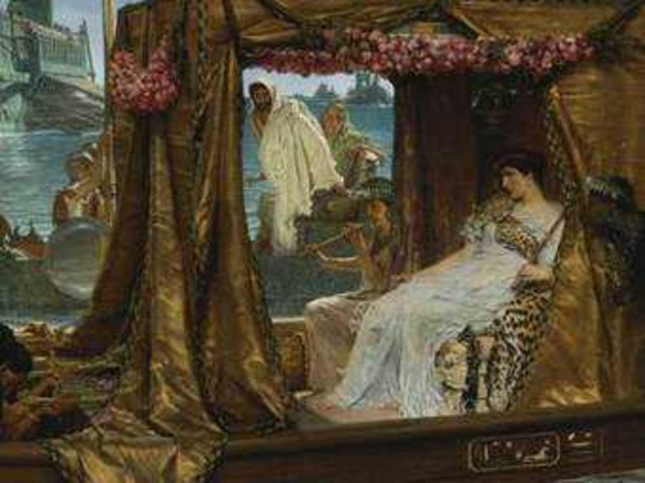 Лоуренс Альма-Тадема "Встреча Антония и Клеопатры". Фото из каталога Sotheby's