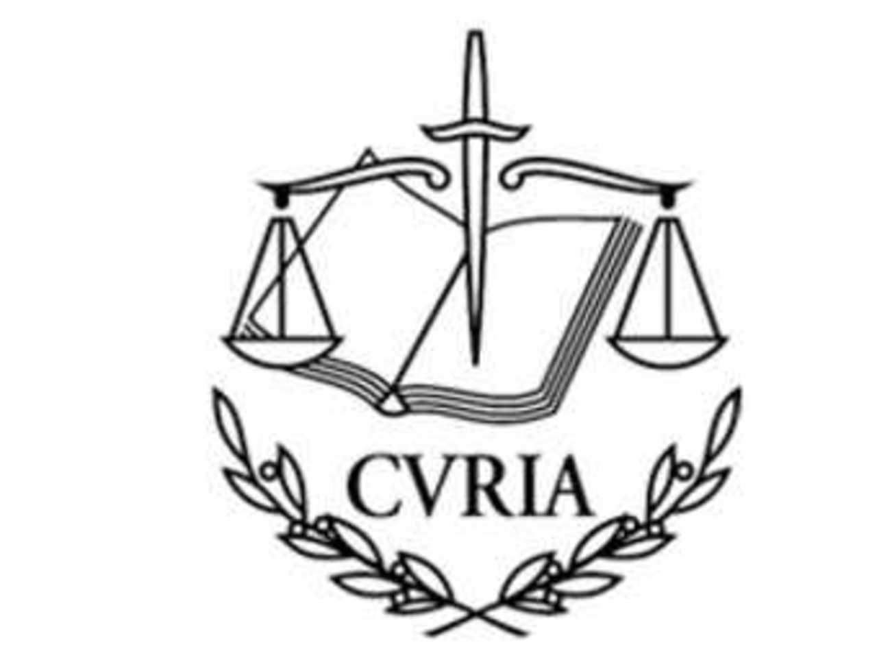 Эмблема Европейского суда справедливости.