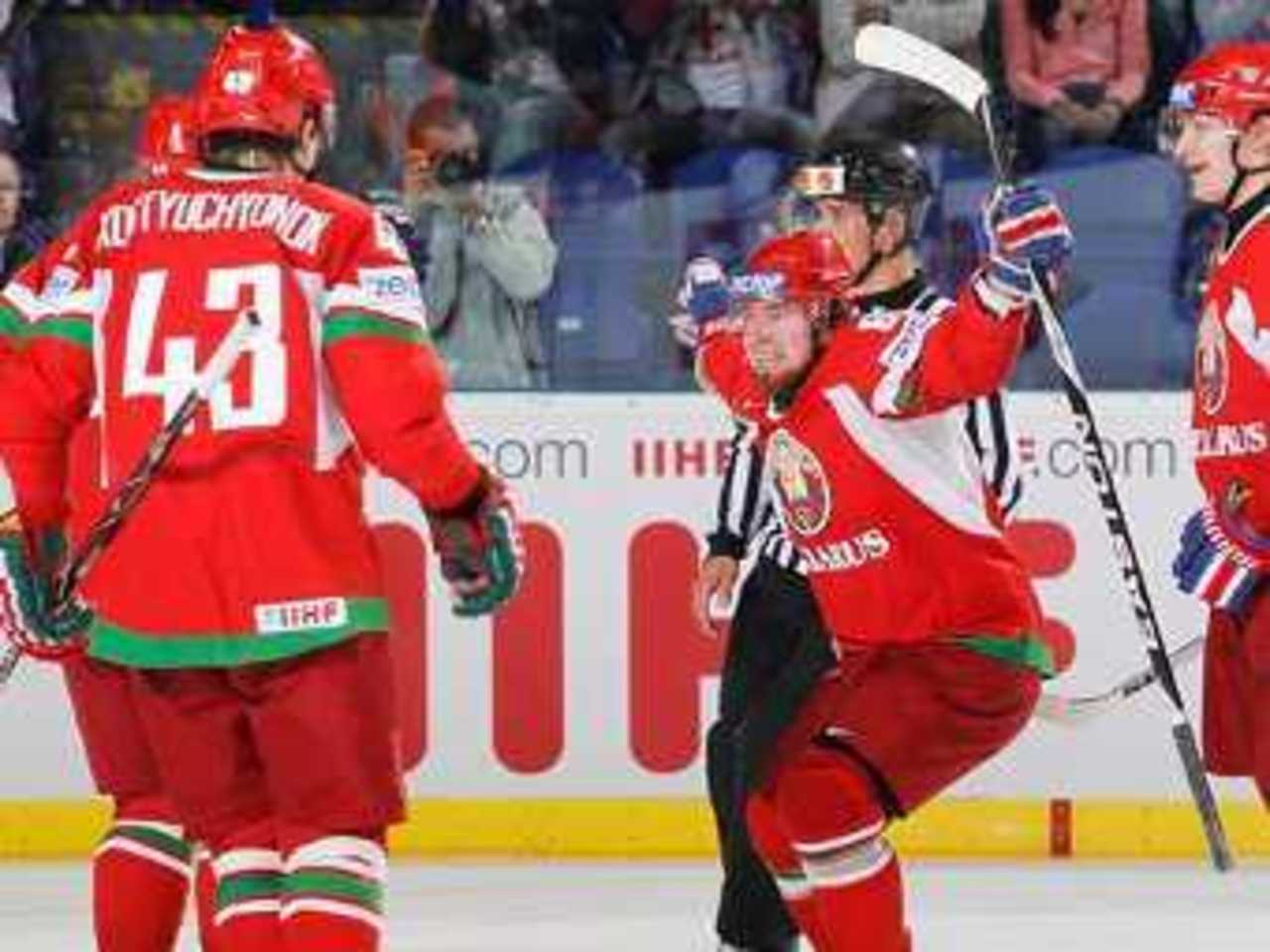 Хоккеисты сборной Белоруссии. Фото с сайта iihf.com