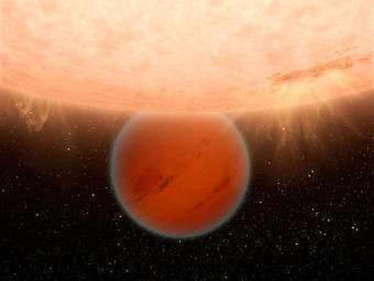 Горячий Нептун глазами художника. Изображение NASA/JPL-Caltech/UCF