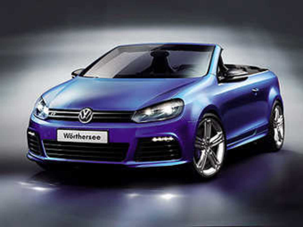 VW Golf R Cabriolet concept. Иллюстрации VW