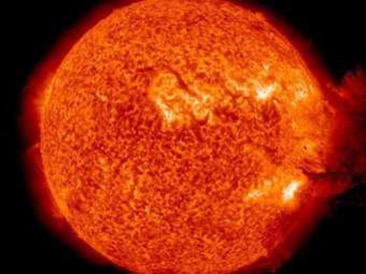 Выброс на Солнце. Фото NASA/Solar Dynamics Observatory