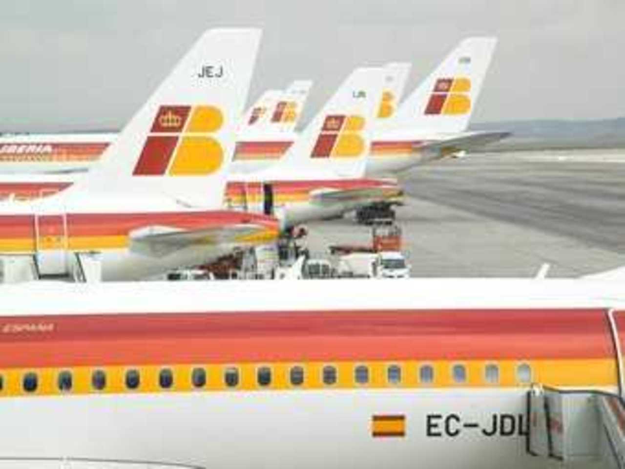 Самолеты Iberia в мадридском аэропорту. Фото с сайта авиакомпании