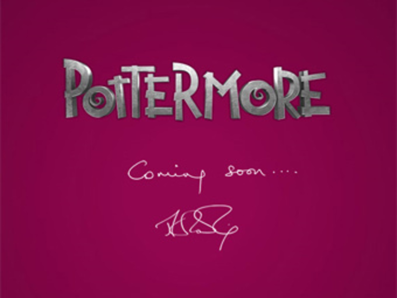 Скриншот главной страницы сайта pottermore.com