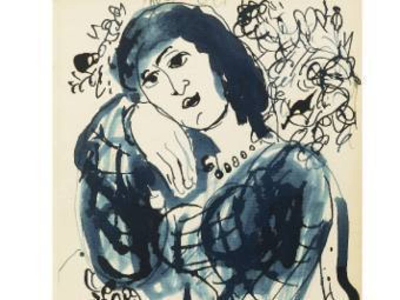 Фрагмент рисунка Марка Шагала. Изображение с сайта Sotheby's