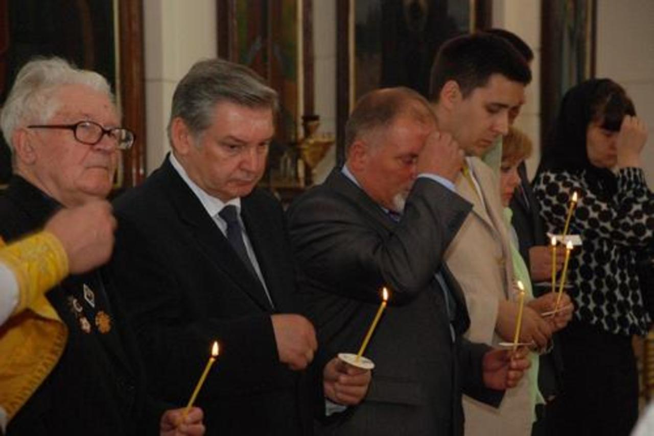 Траурная панихида в Борисоглебском соборе. Фото В. Цыганкова