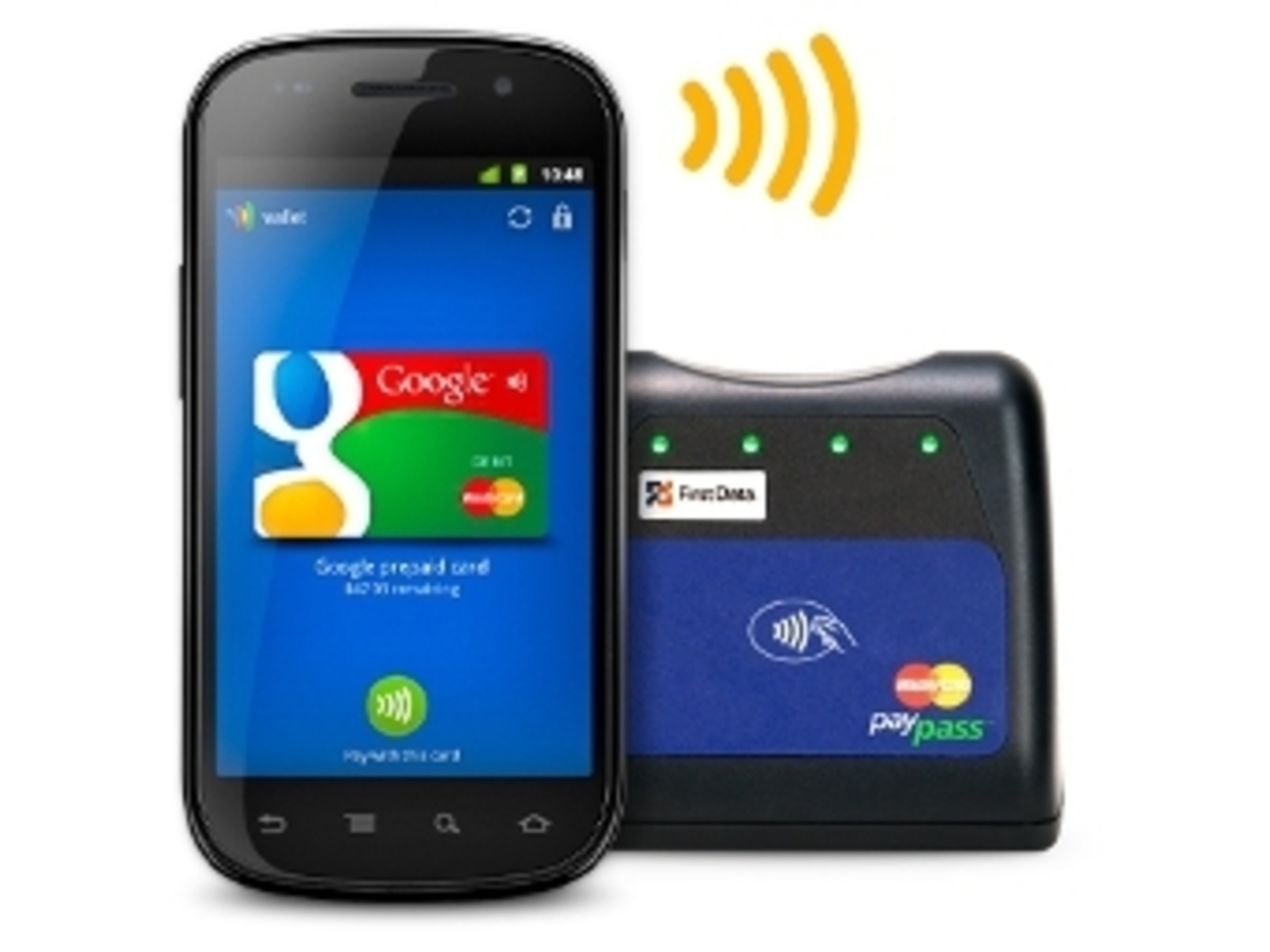 Смартфон Nexus S и считывающее устройство