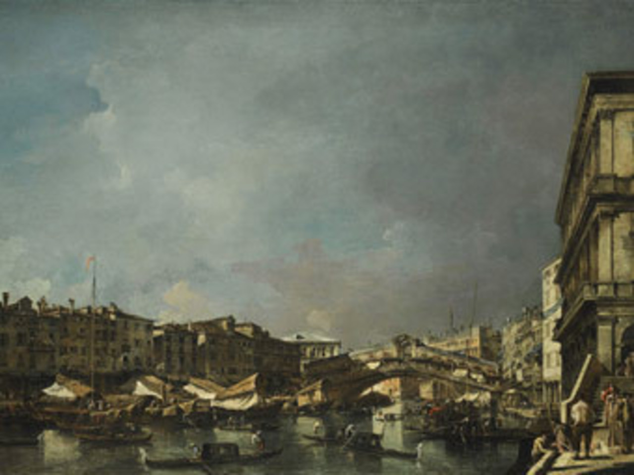 "Вид на мост Риальто" Франческо Гварди. Изображение sothebys.com