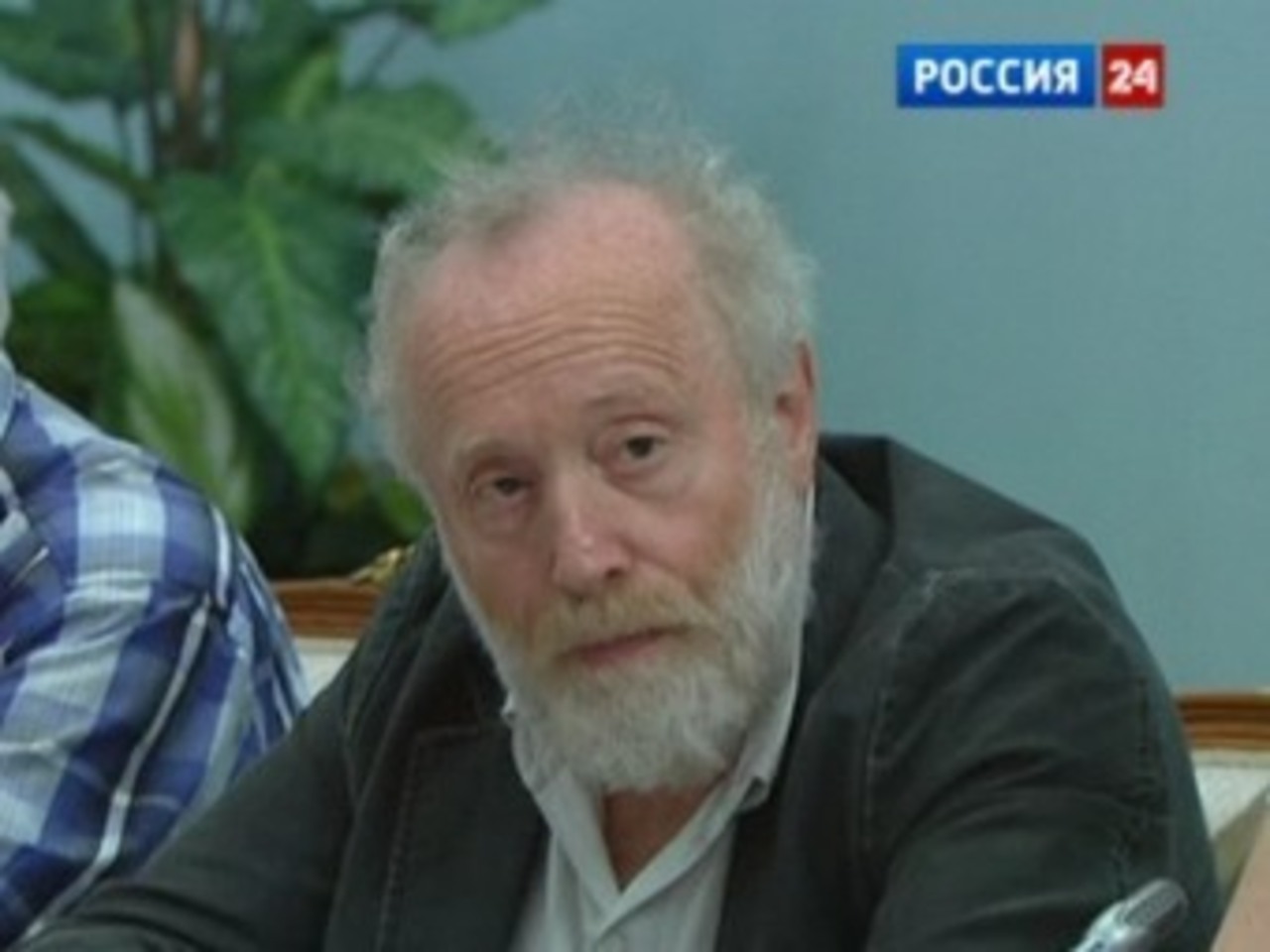 Мультипликатор Юрий Норштейн на встрече с Путиным. Кадр телеканала "Россия 24"