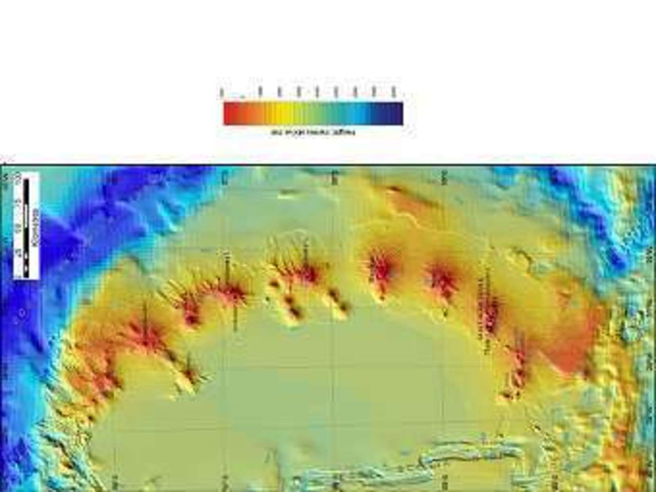 Обнаруженные учеными подводные вулканы. Изображение с сайта antarctica.ac.uk