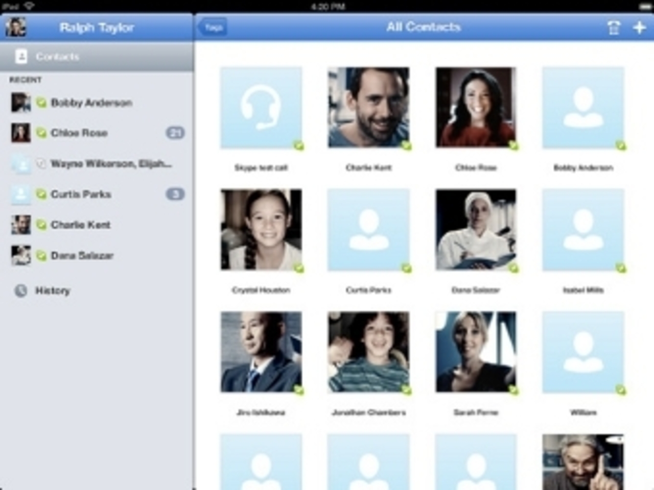 Приложение Skype для iPad, изображение с сайта 9to5Mac