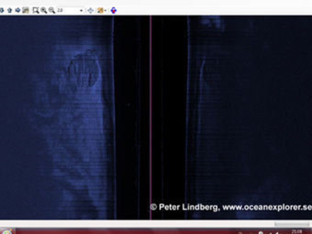 Изображения с сонара. Иллюстрация с сайта oceanexplorer.se