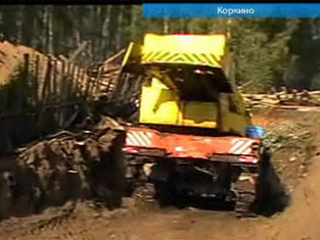 Украденный автокран. Кадр телеканала ОТВ