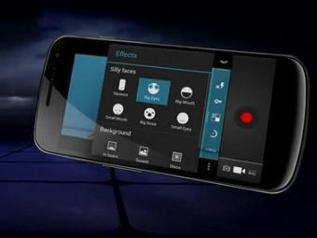 Galaxy Nexus. Скриншот презентации с сайта YouTube