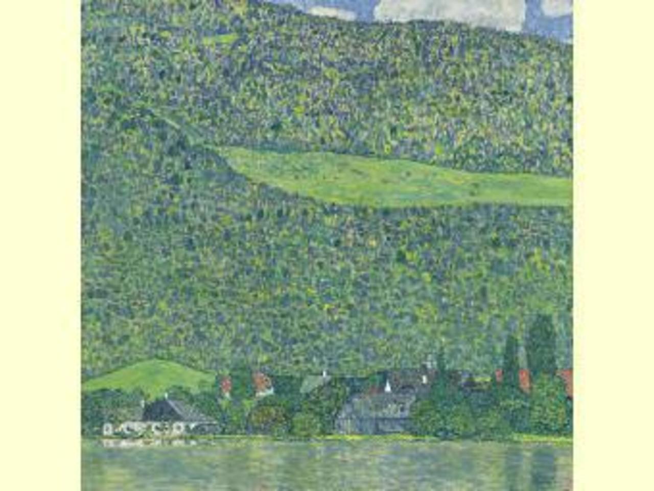 Густав Климт, "Лицльберг на Аттерзее". Фото из каталога Sotheby's