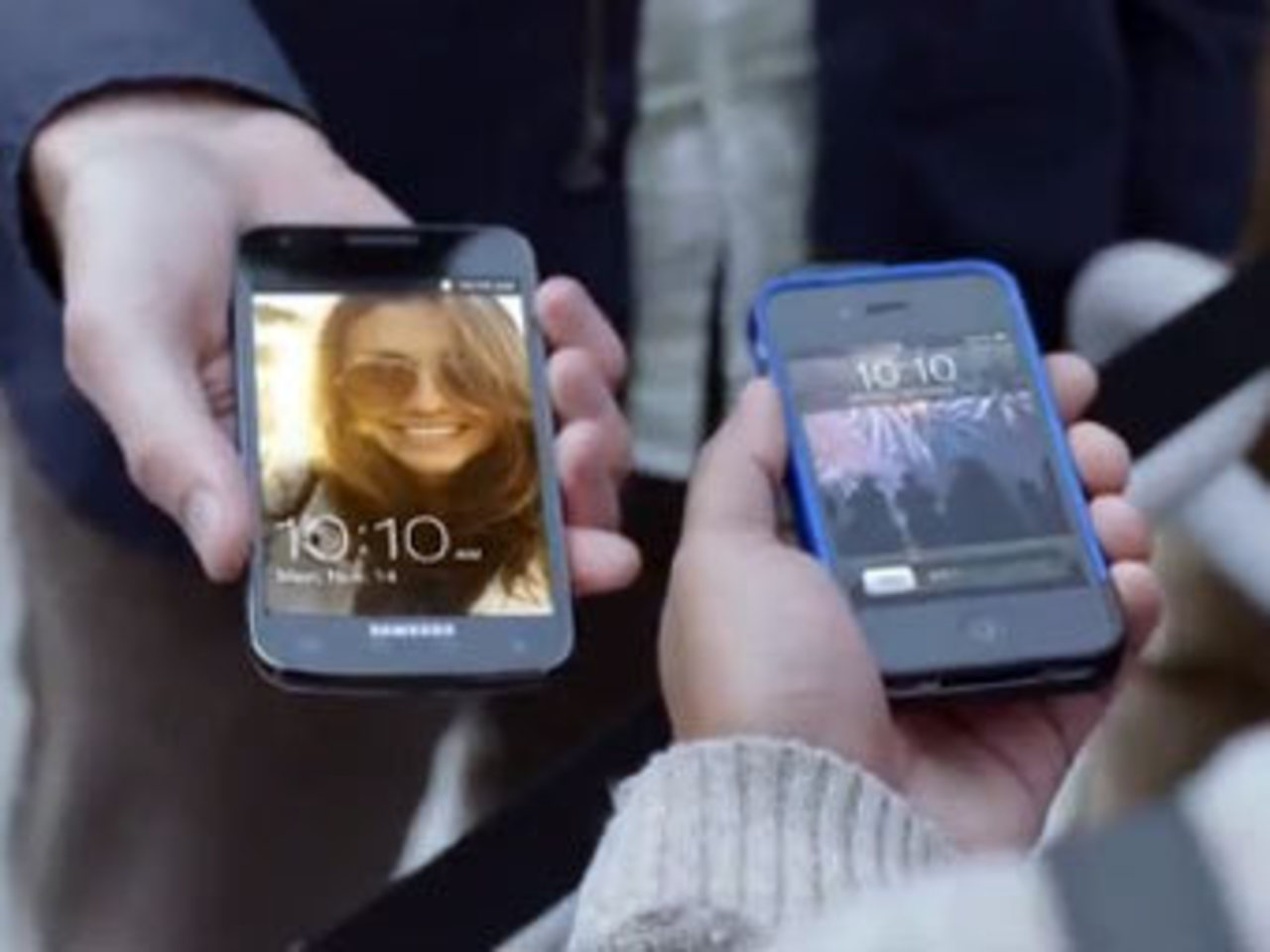 Кадр из видеоролика Samsung