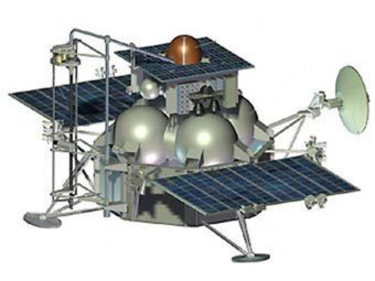 Трехмерная модель "Фобос-Грунта". Иллюстрация с сайта ESA