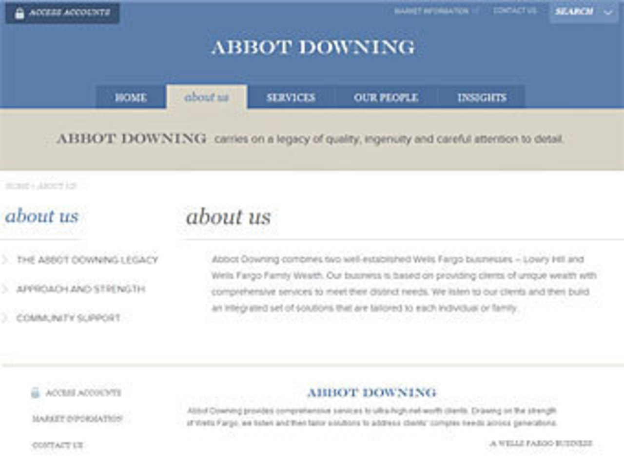 Скриншот с сайта abbotdowning.com