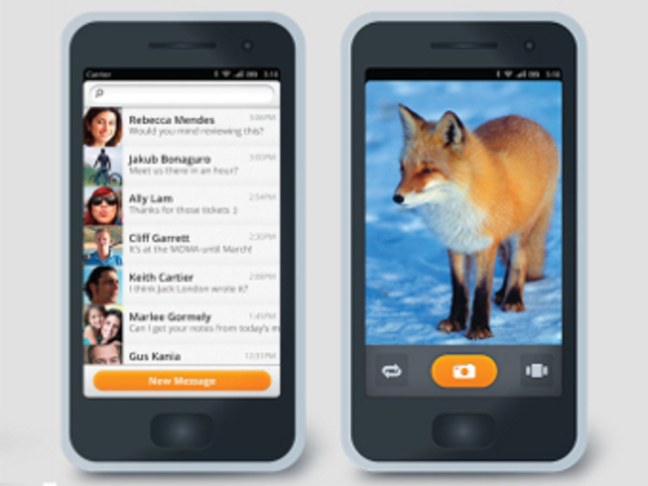 Интерфейс Boot To Gecko, изображение с сайта Mozilla