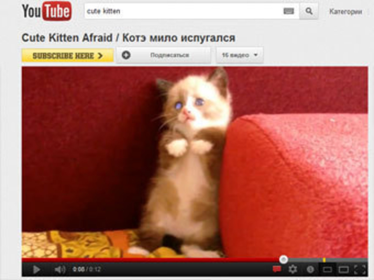 скриншот с сайта YouTube