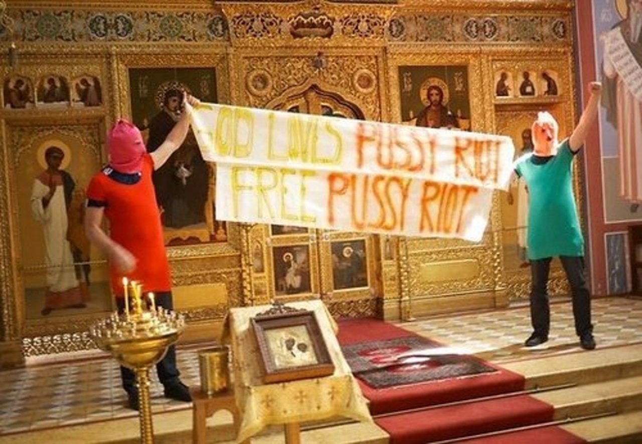 "Панк-молебен" Pussy Riot. Фото ИТАР-ТАСС, Митя Алешковский