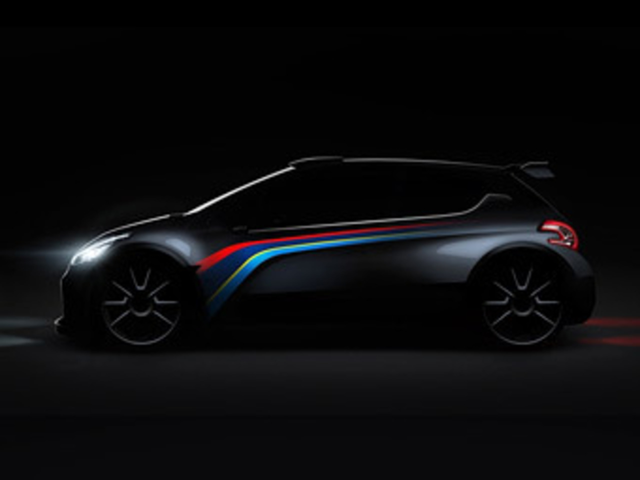 Тизер Peugeot 208 R5. Иллюстрация Peugeot