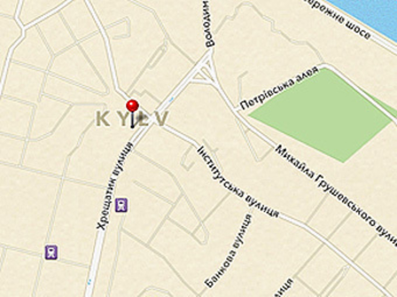Киев на картах в iOS 6
