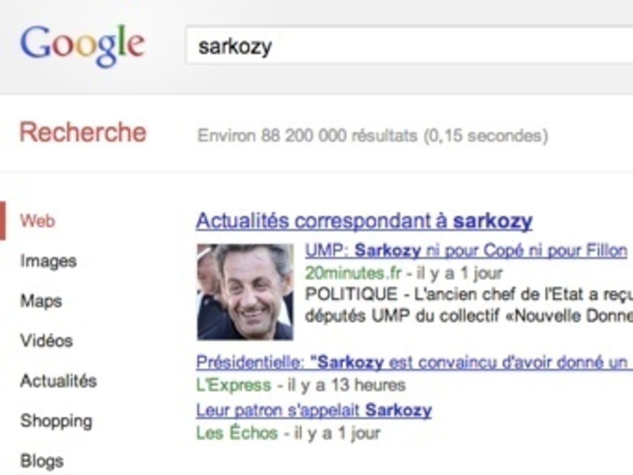 Скриншот сайта google.fr