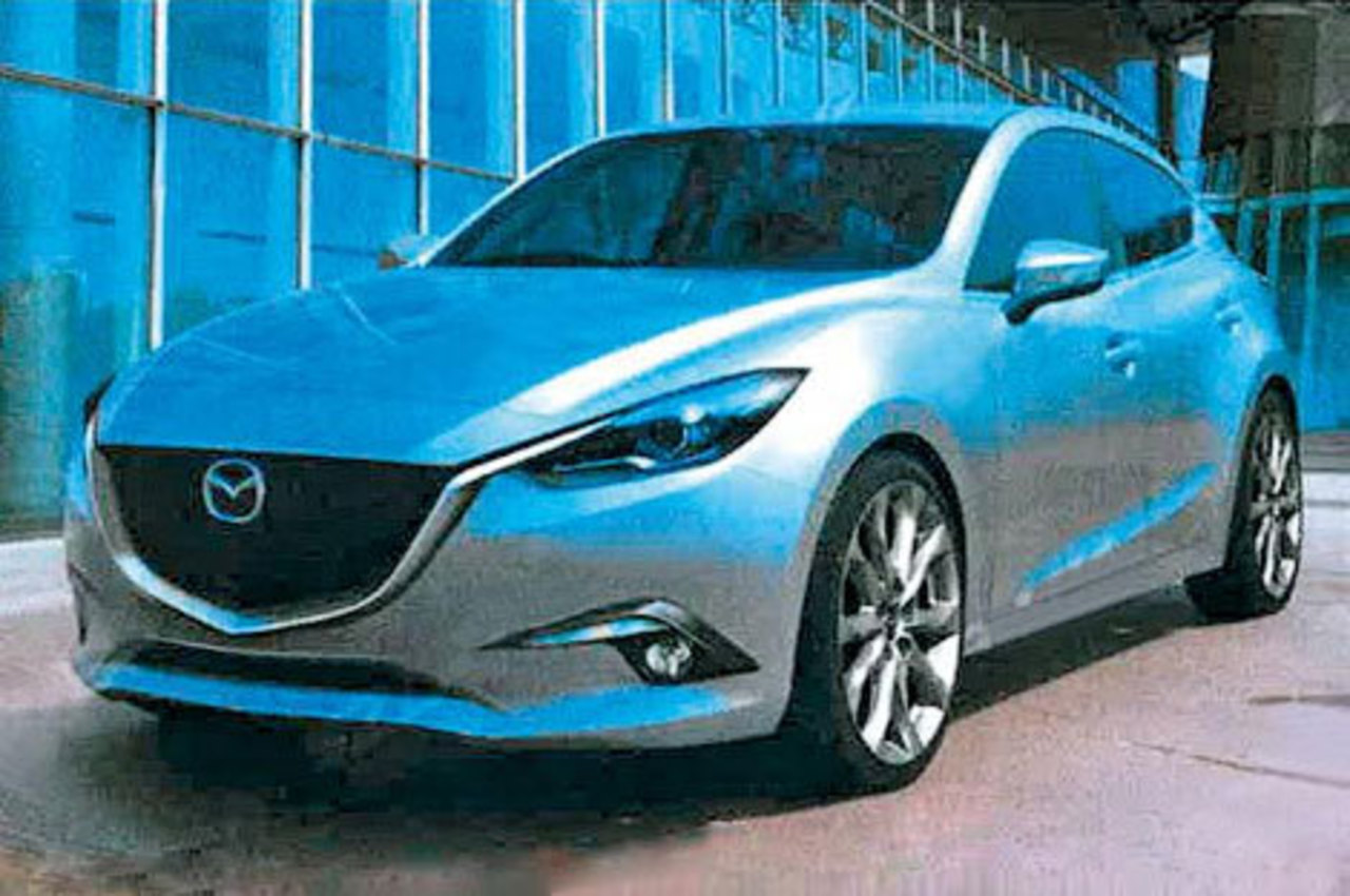 Рендеры новой Mazda3. Изображения с сайта autoexpress.co.uk