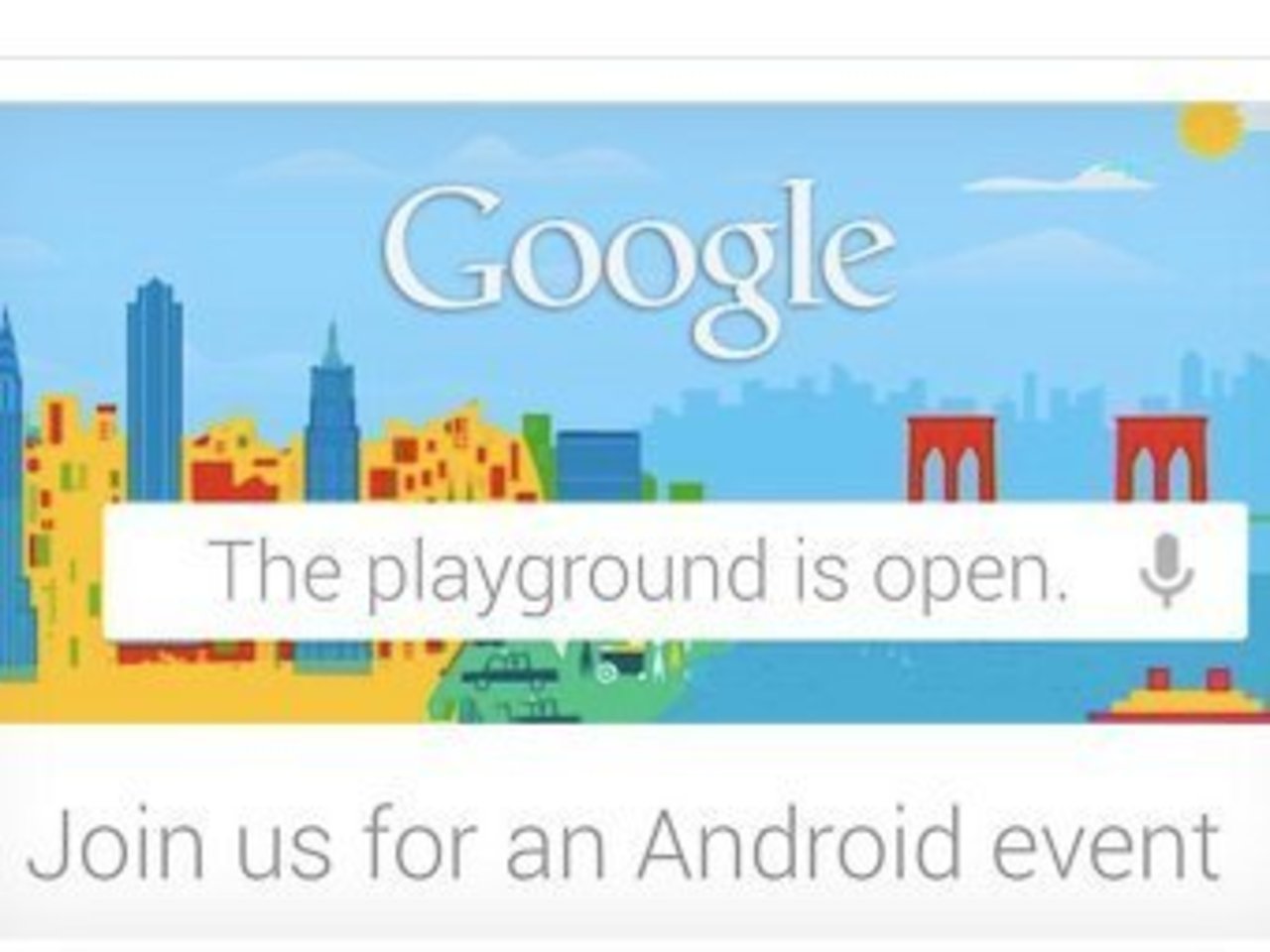 Приглашение на мероприятие Google, изображение с сайта The Verge