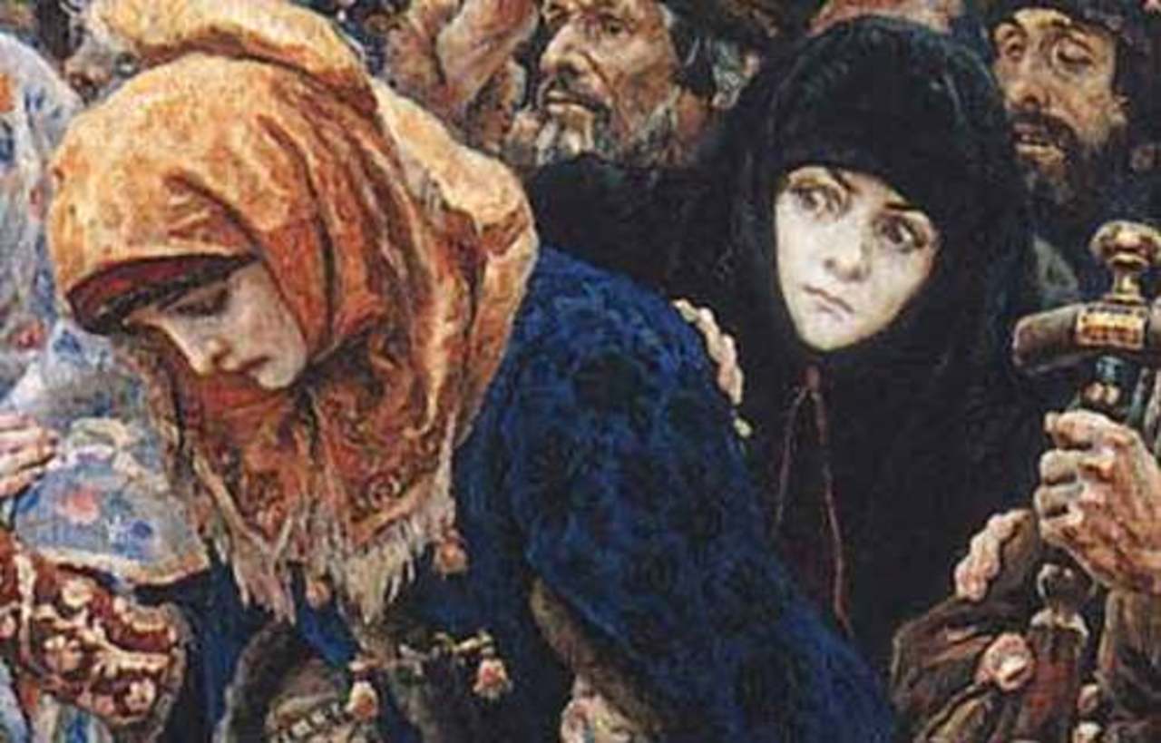 Девушка и монашка. Боярыня Морозова (фрагмент)
