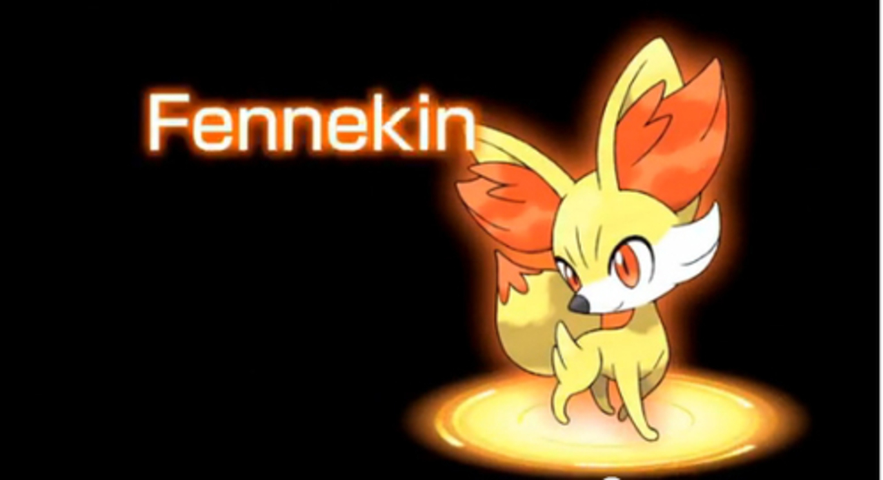 Fennekin. Скриншот трейлера Pokemon X & Y