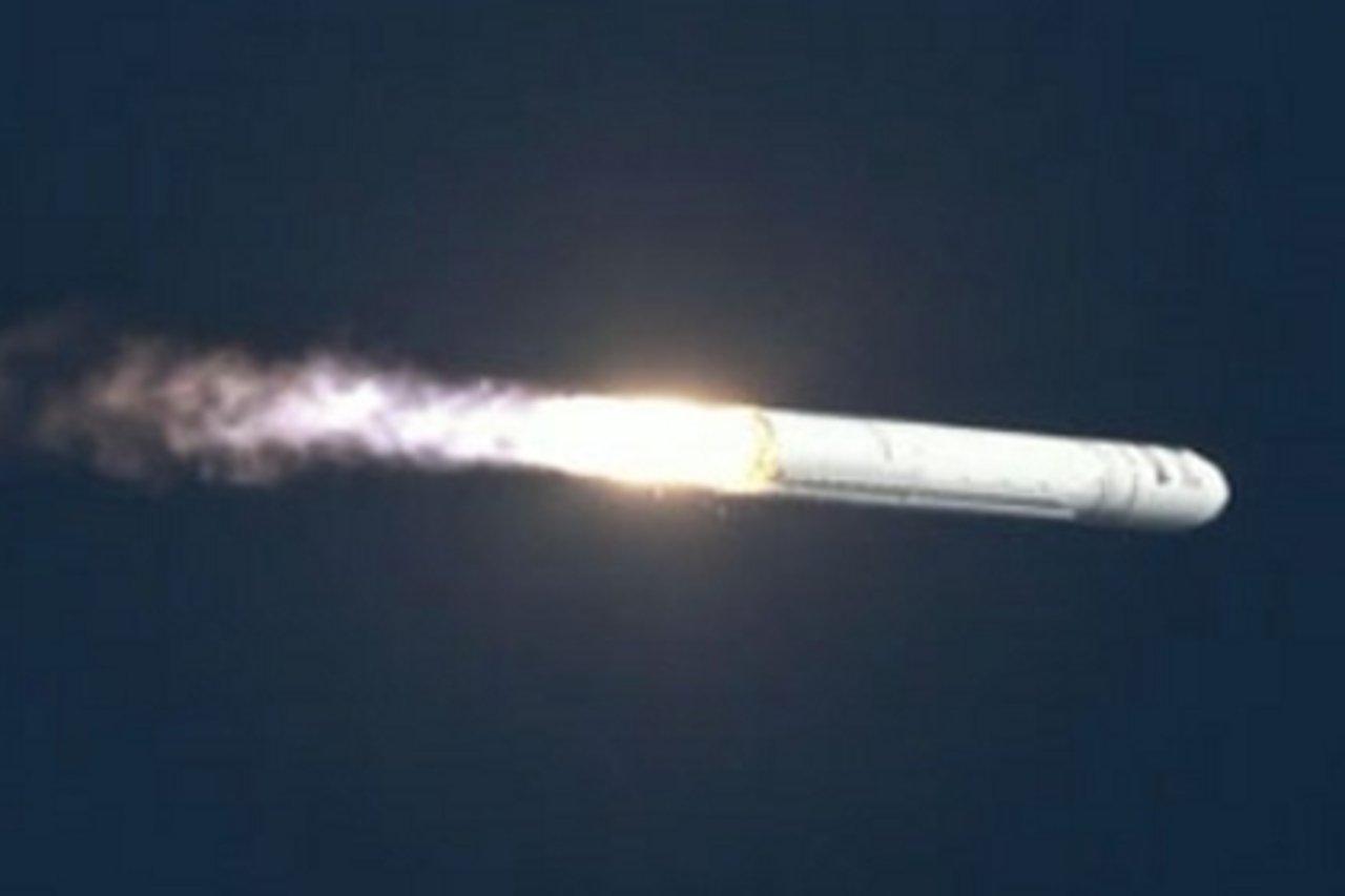 Ракета-носитель «Антарес». Кадр: NASA TV