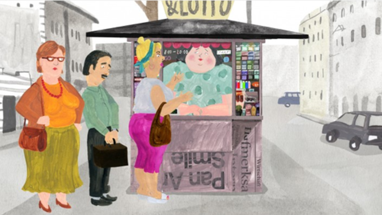 foto: kadrs no animācijas filmas "Kiosks"