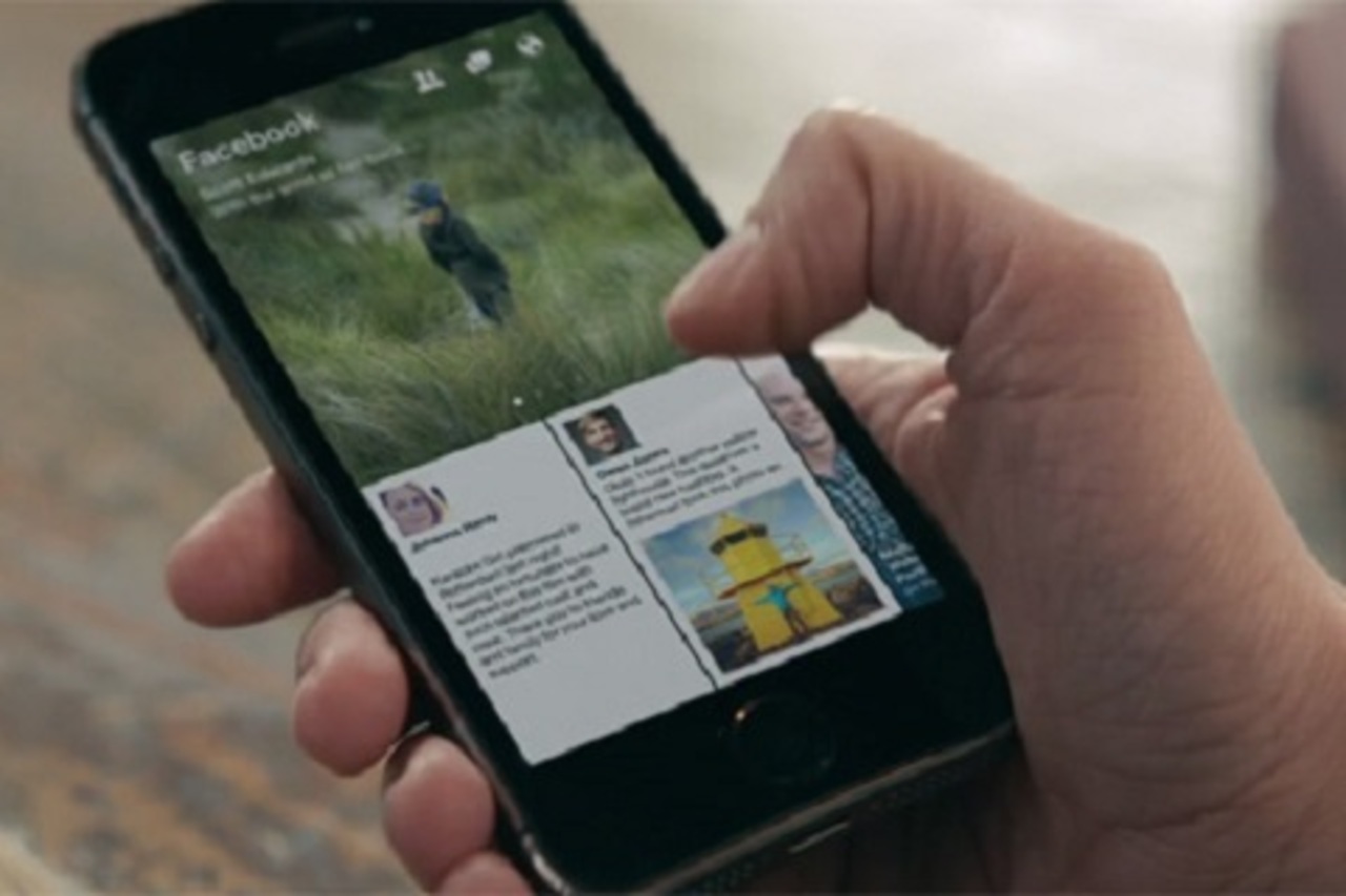 Кадр из видеоролика про Facebook Paper
