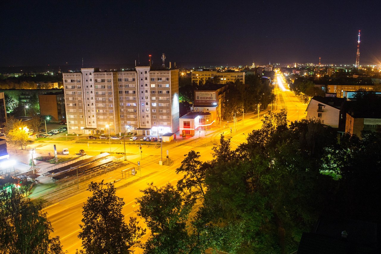 Ночной Даугавпилс