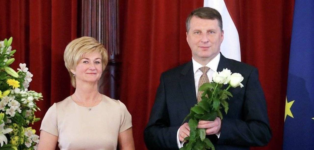 Президент Латвии с супругой